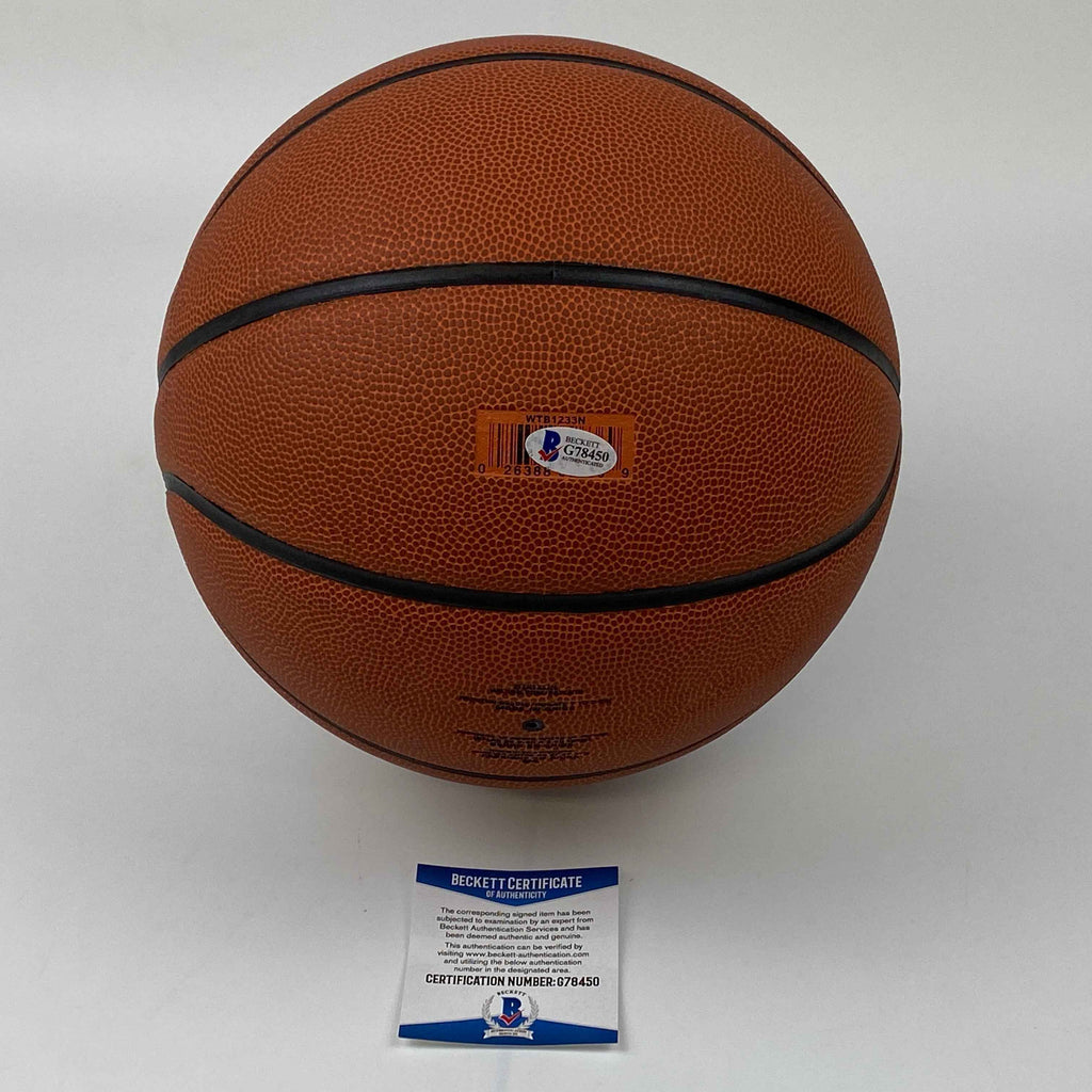 Autographed/Signed Bill Self HOF 17 Kansas Jayhawks Head Coach NCAA Wilson College Basketball Beckett BAS COA