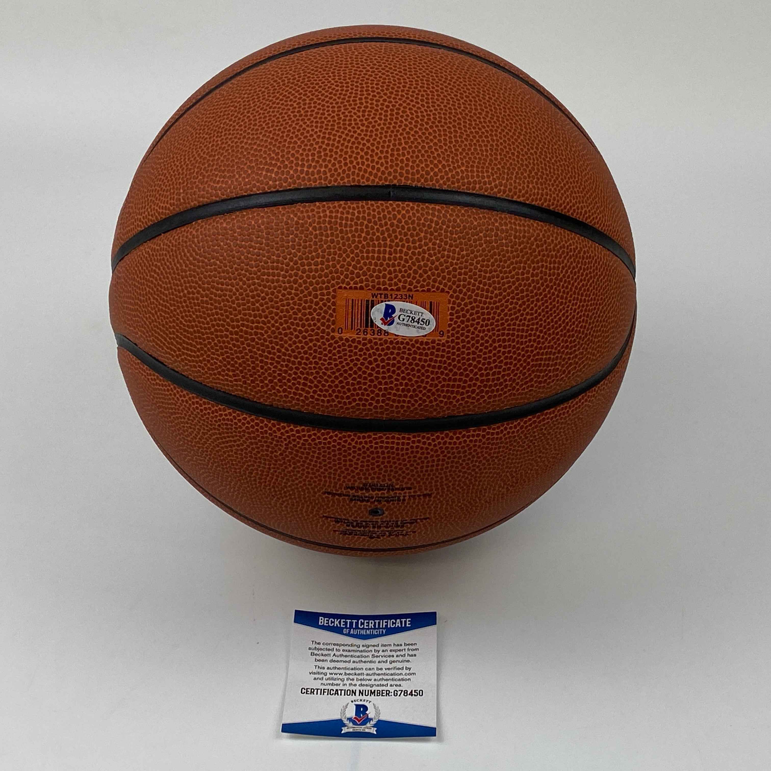 Autographed/Signed Bill Self HOF 17 Kansas Jayhawks Head Coach NCAA Wilson College Basketball Beckett BAS COA