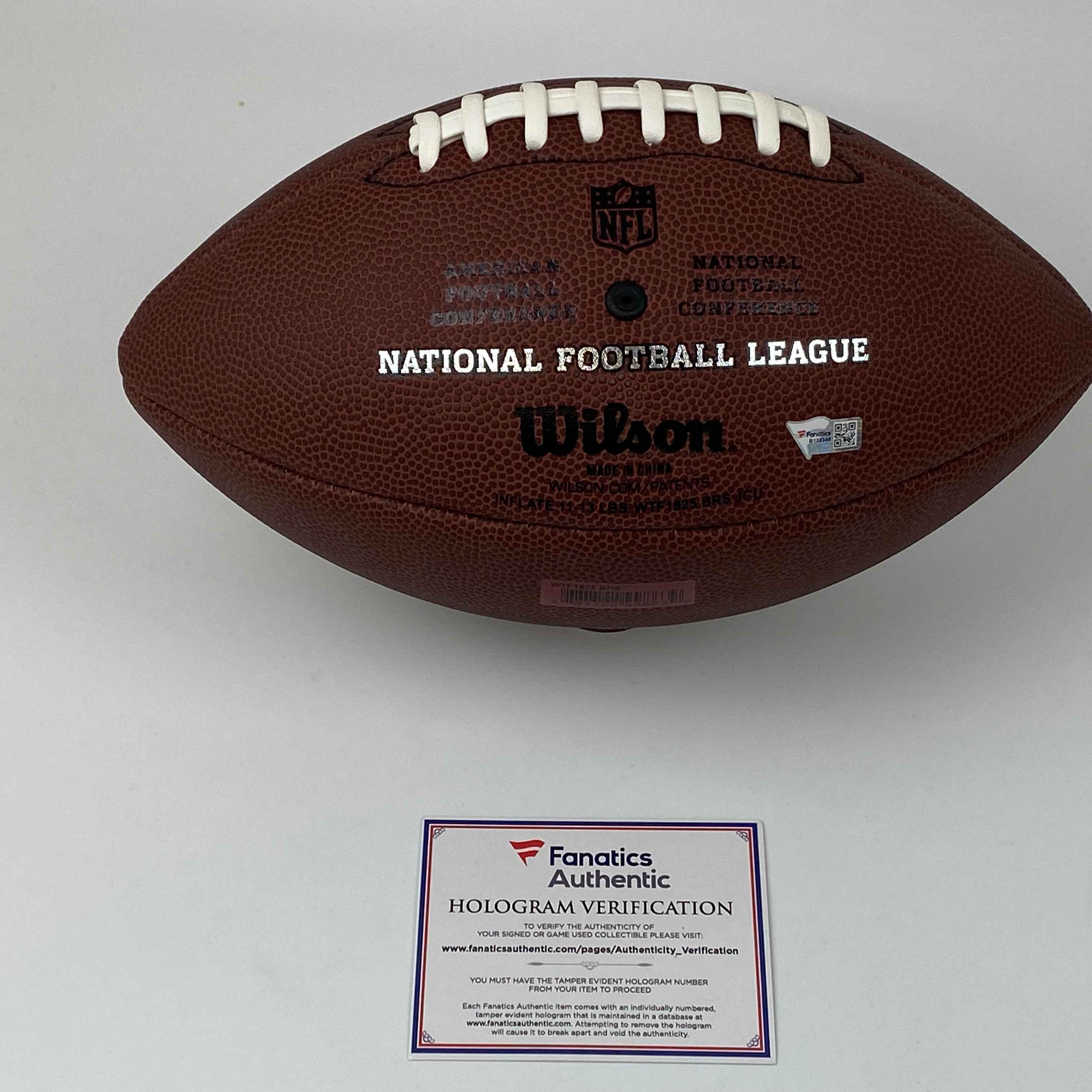 Autographed/Signed Najee Harris Pittsburgh Steelers Full Size F/S Brown Wilson Football Fanatics COA
