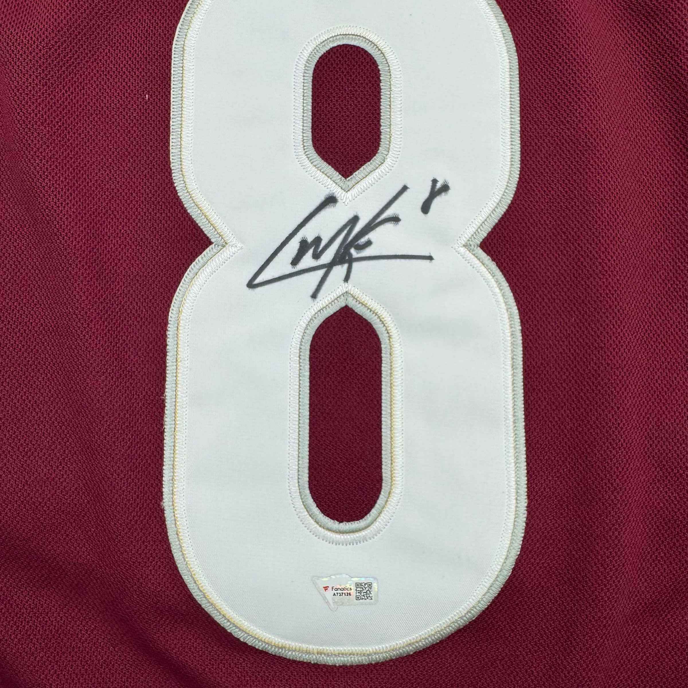 Autographed/Signed Cale Makar Colorado Avs Avalanche Maroon Authentic Hockey Jersey Fanatics COA
