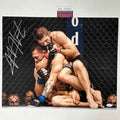 Autographed/Signed Khabib Nurmagomedov vs. Conor McGregor UFC MMA Ultimate Fighting 16x20 Photo JSA COA #1