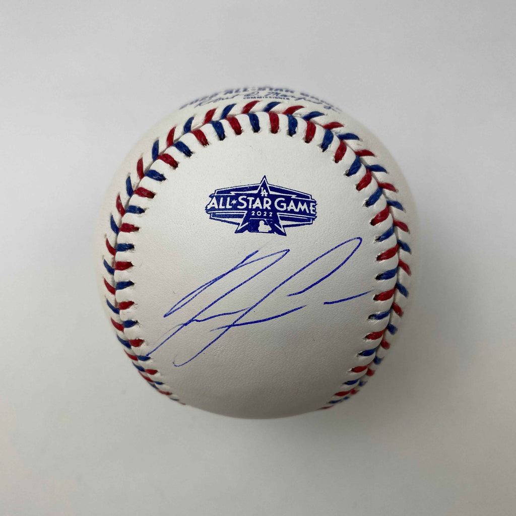 Autographed/Signed Ronald Acuna Jr. 2022 All-Star Game Rawlings Official Major League ROML Baseball JSA COA