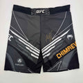 Autographed/Signed Khamzat Borz Chimaev UFC MMA Ultimate Fighting Black Trunks PSA/DNA COA
