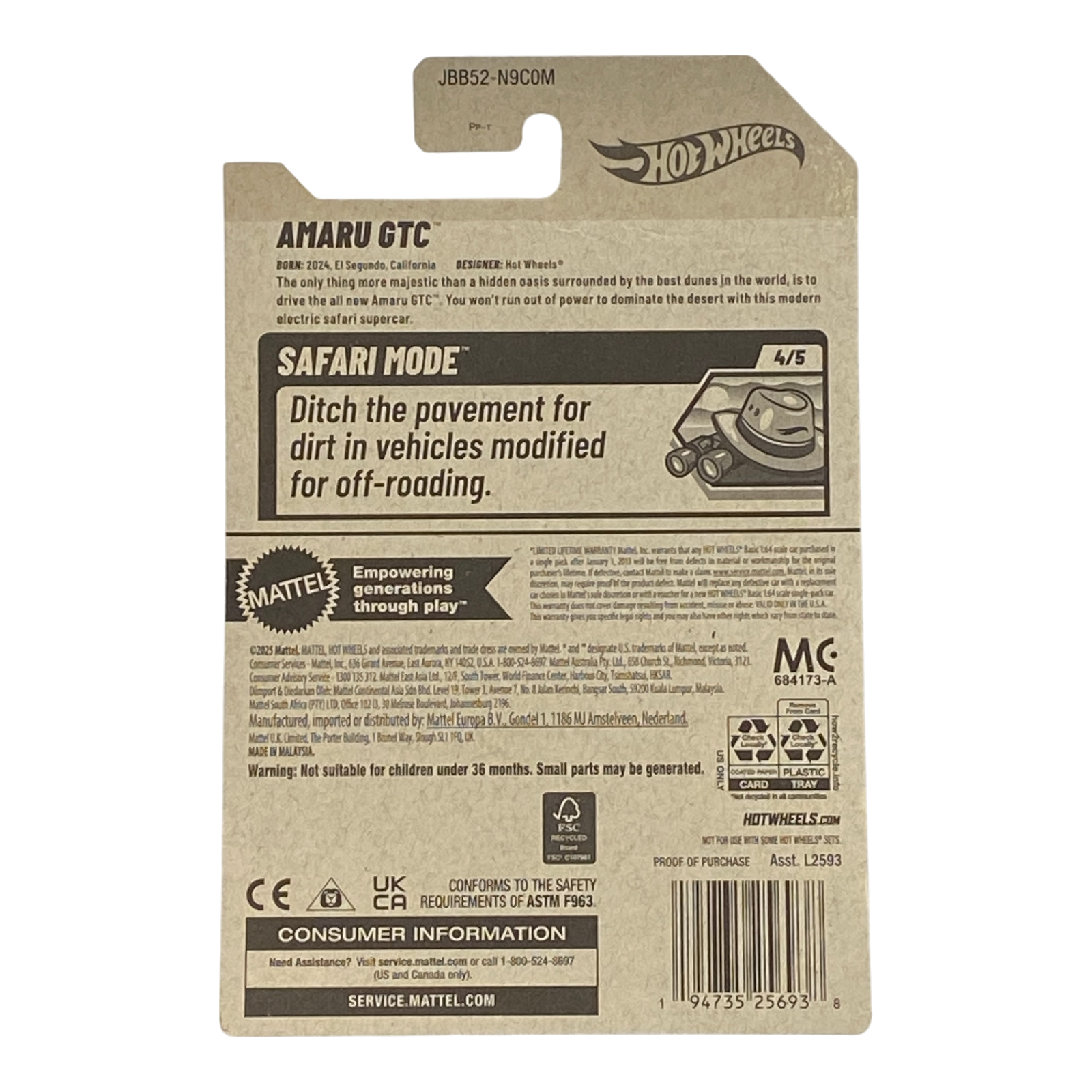 Hot Wheels Amaru GTC | Safari Mode Series 4/5