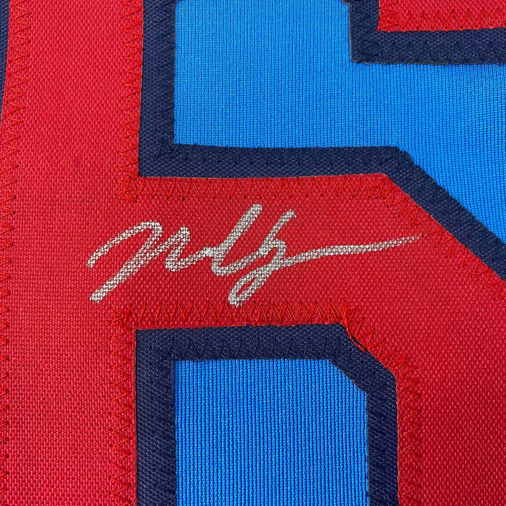 Autographed/Signed Nolan Gorman St. Louis Blue Baseball Jersey JSA COA