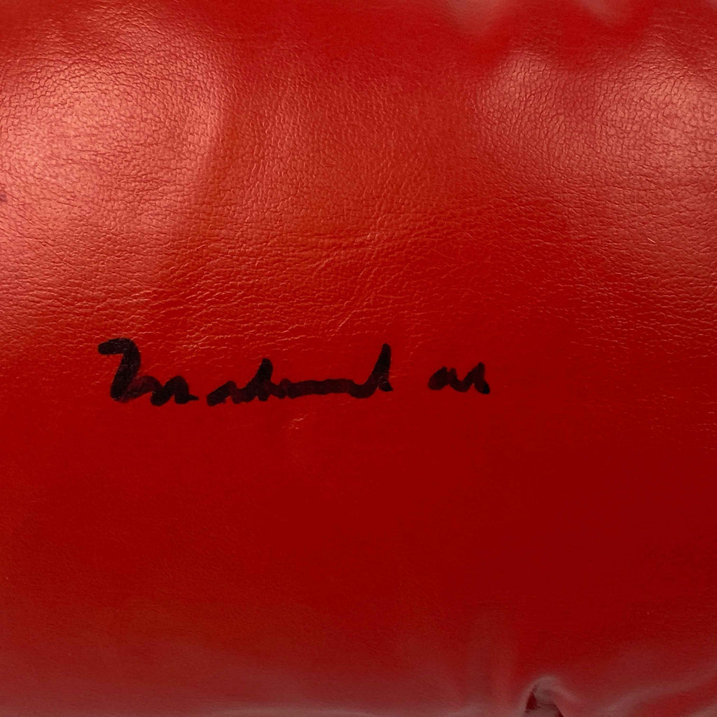 Autographed/Signed Muhammad Ali Red Everlast Boxing Glove JSA COA/LOA