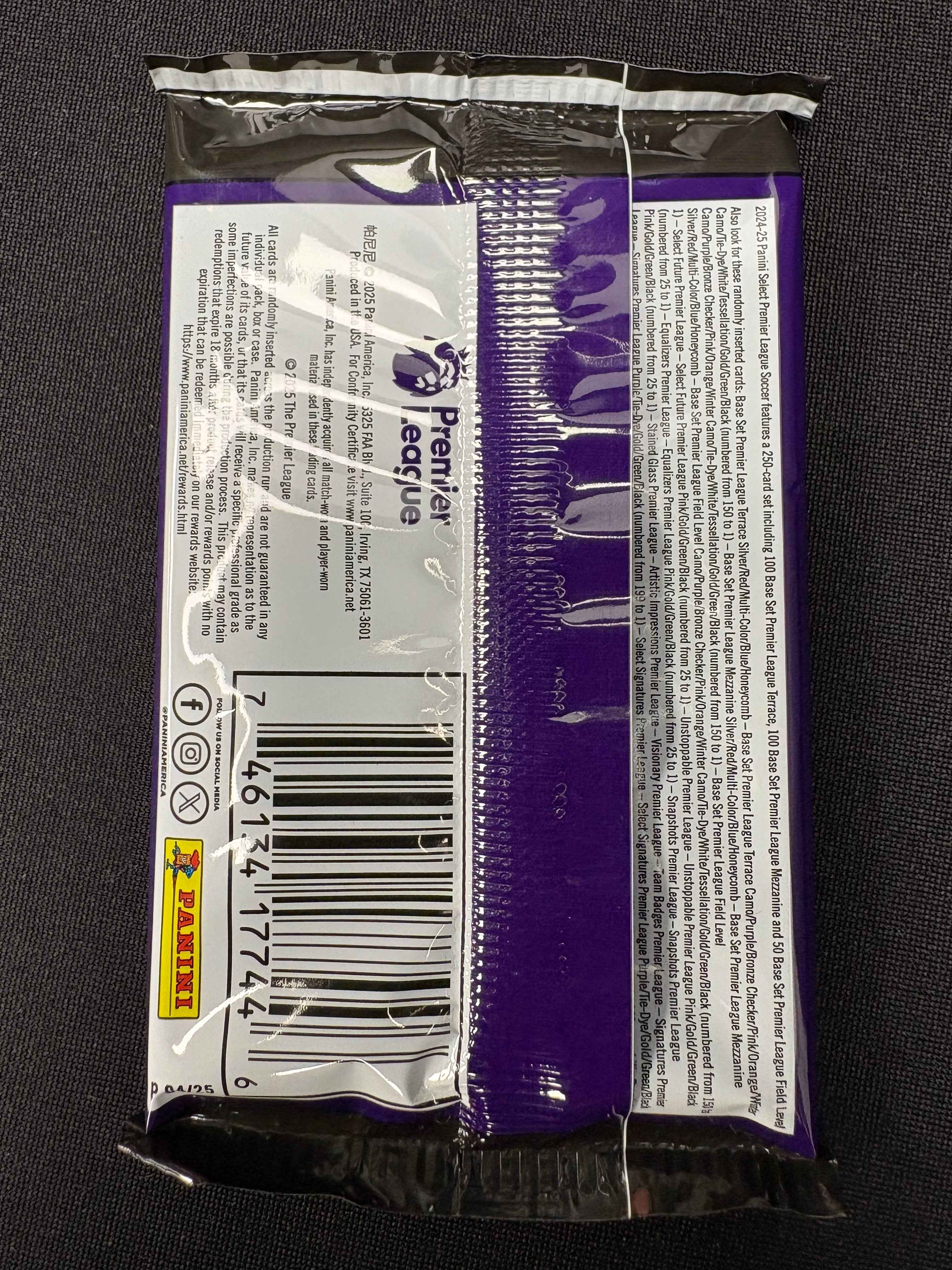 2024/25 Panini Select Premier League EPL Soccer Hobby Single Pack