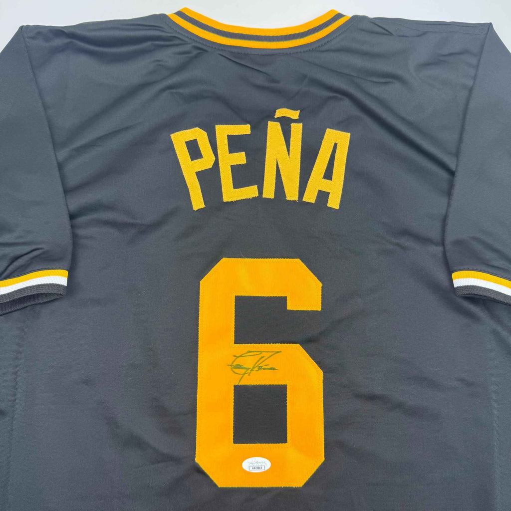 Autographed/Signed Tony Pena Pittsburgh Black Baseball Jersey JSA COA