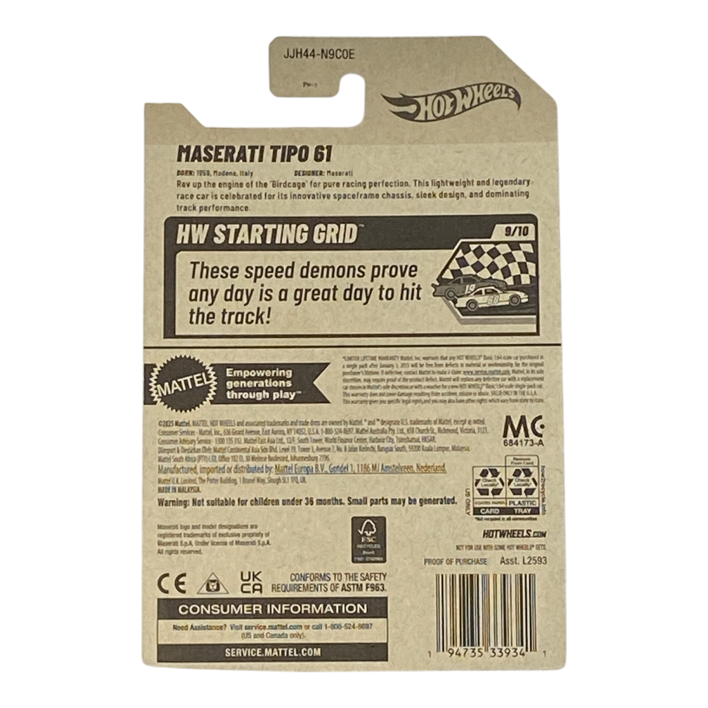 Hot Wheels Maserati Tipo 61 | Starting Grid Series 9/10