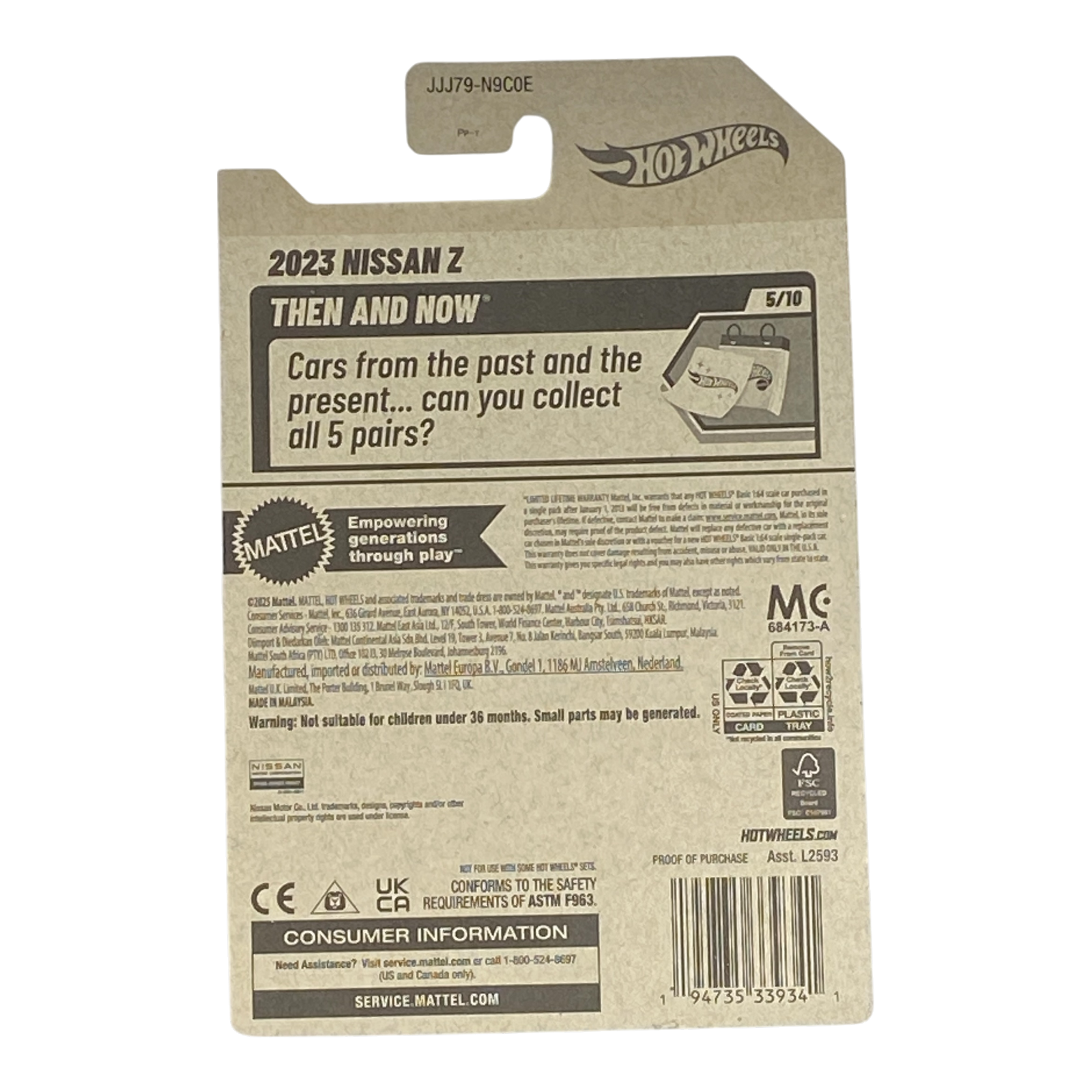 Hot Wheels 2023 Nissan Z | Then & Now Series 5/10