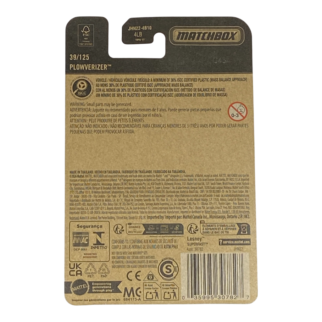 Matchbox Plowverizer | 2026 Matchbox Series 39/125
