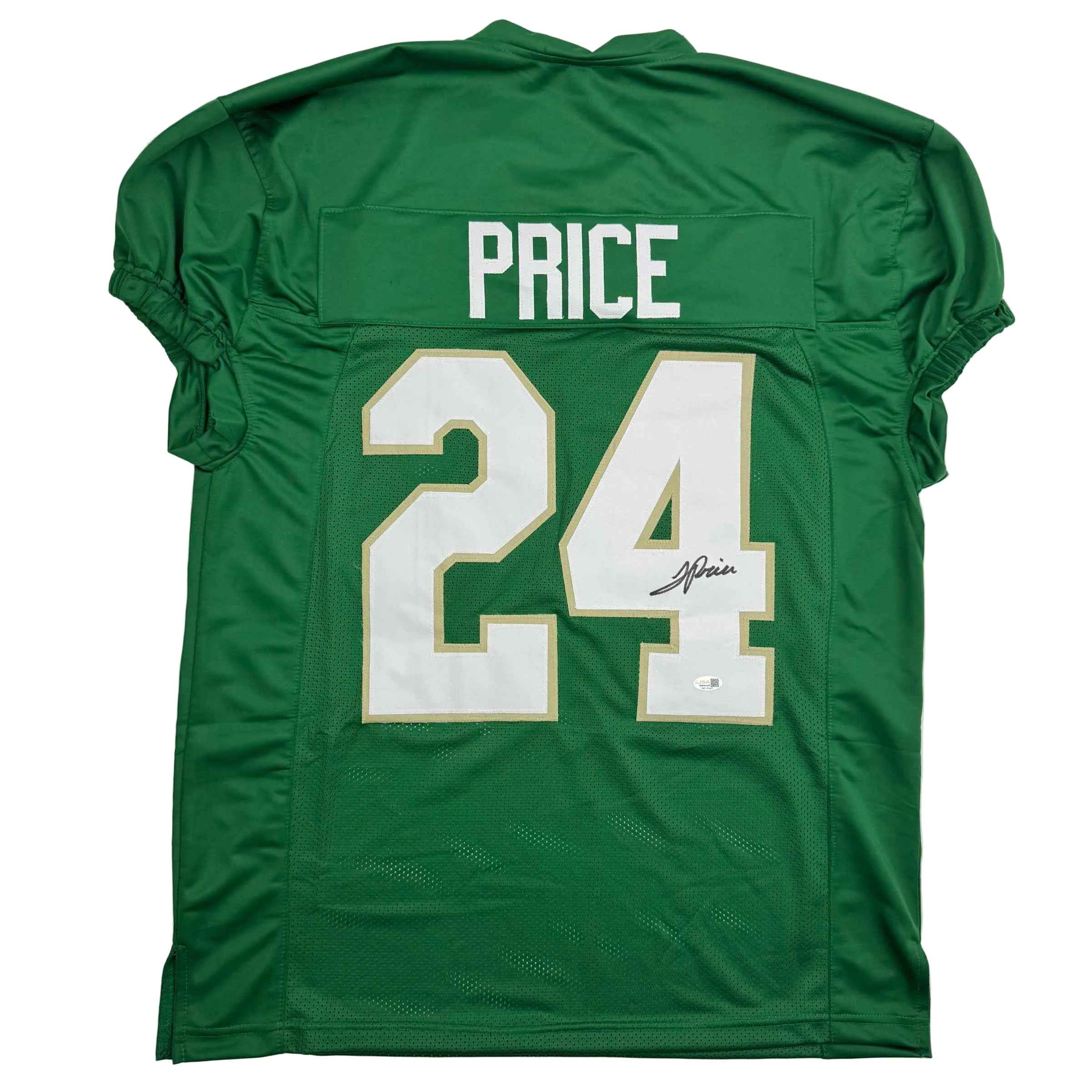 Autographed/Signed JaDarian Price Notre Dame Green College Football Jersey JSA COA