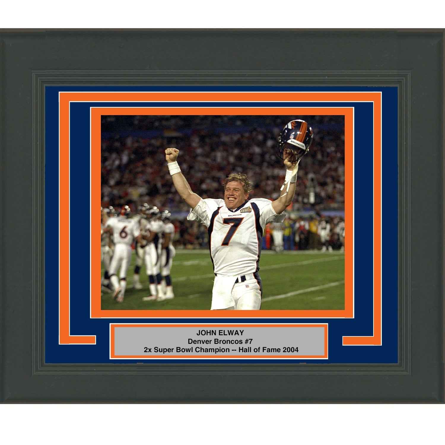 Framed John Elway Denver Broncos 8x10 Football Photo