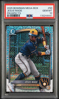 Graded 2025 Topps Bowman Mega Box Jesus Made #50 Prospects Rookie RC Baseball Card PSA 10 Gem Mint