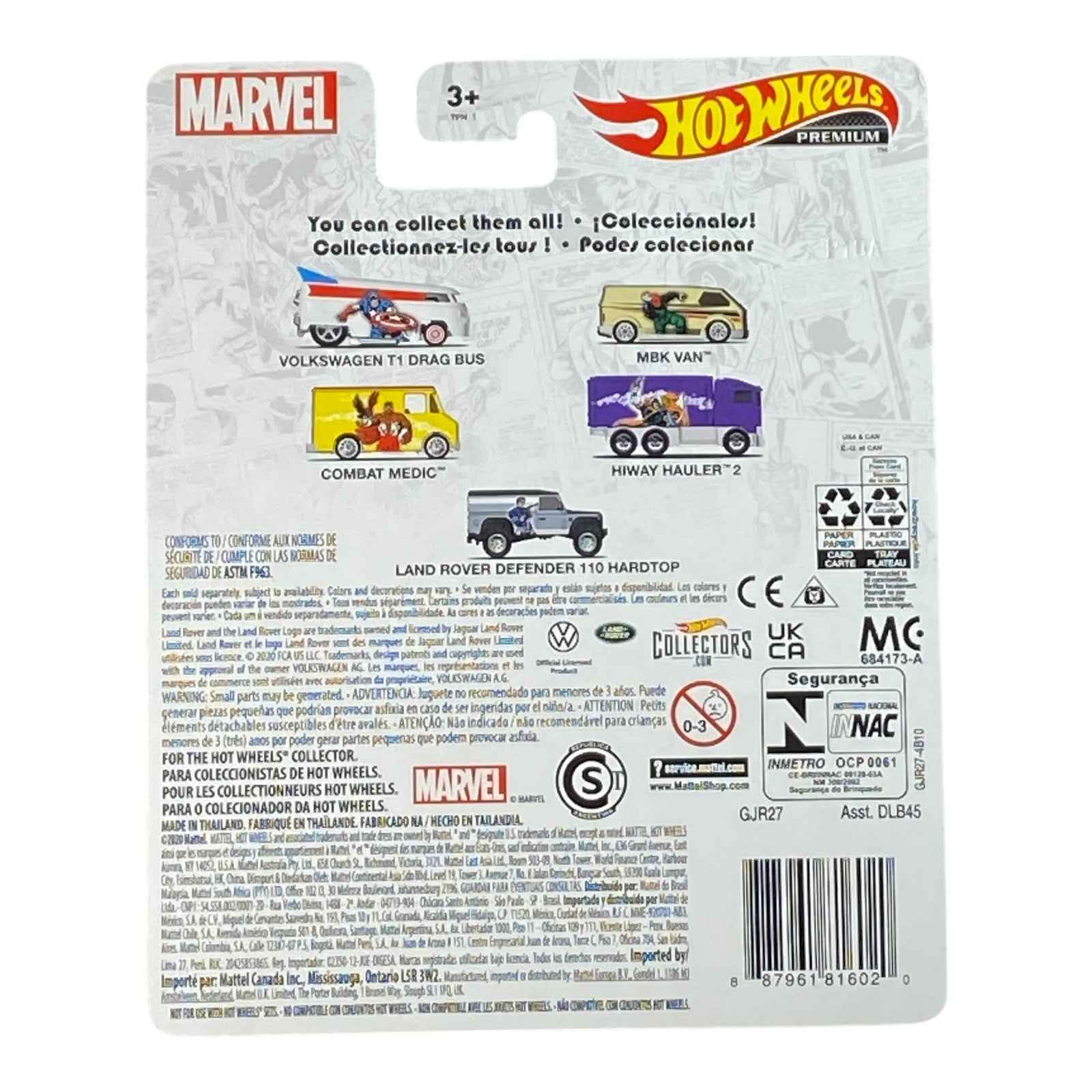 Hot Wheels Land Rover Defender 110 Hard Top - Premium Mavel Series 5/5