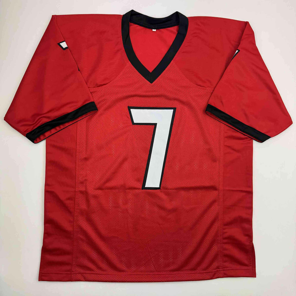 Autographed/Signed D'Andre Swift Georgia Red College Football Jersey Beckett BAS COA