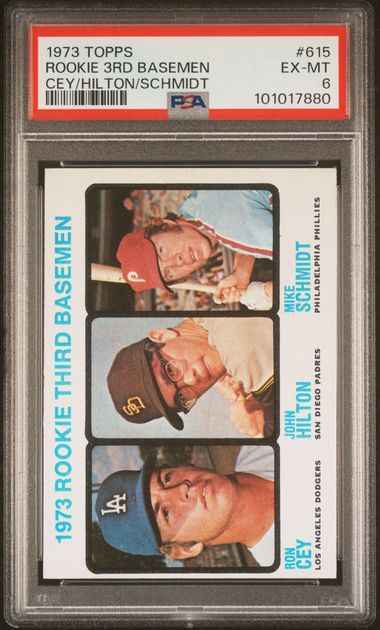 Graded 1973 Topps Mike Schmidt #615 Rookie RC Baseball Card PSA 6 EX-MT