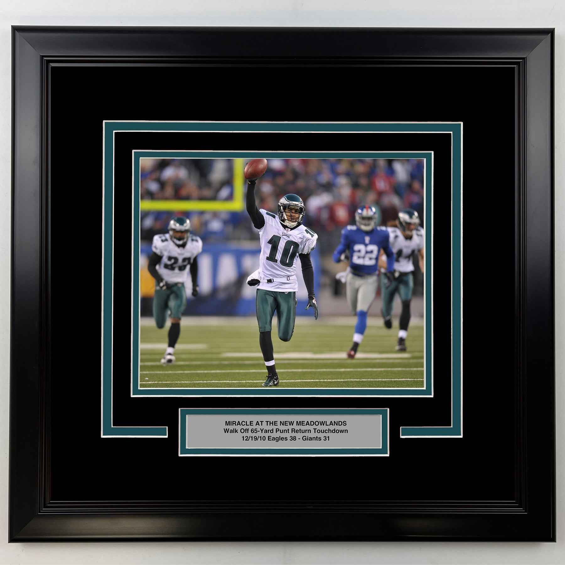 Framed Desean Jackson Miracle at the New Meadowlands Philadelphia Eagles 8x10 Football Photo