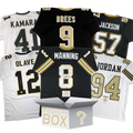 Autographed/Signed New Orleans Football Jersey Mystery Box with PSA JSA or Beckett COA