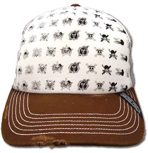 One Piece Skull Icons Pattern Adjustable Cap