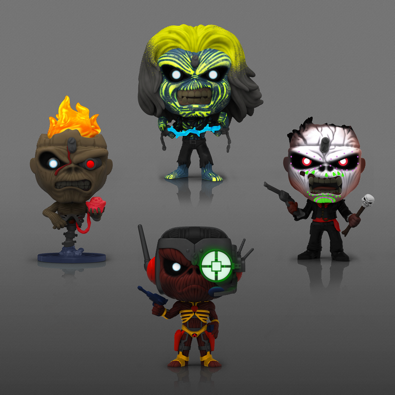POP! Rocks: Iron Maiden - Eddie 4PK Glow in the Dark Box Set (AE Exclusive)