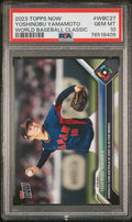 Graded 2023 Topps Now Yoshinobu Yamamoto #WBC27 WBC Rookie RC Baseball Card PSA 10 Gem Mint