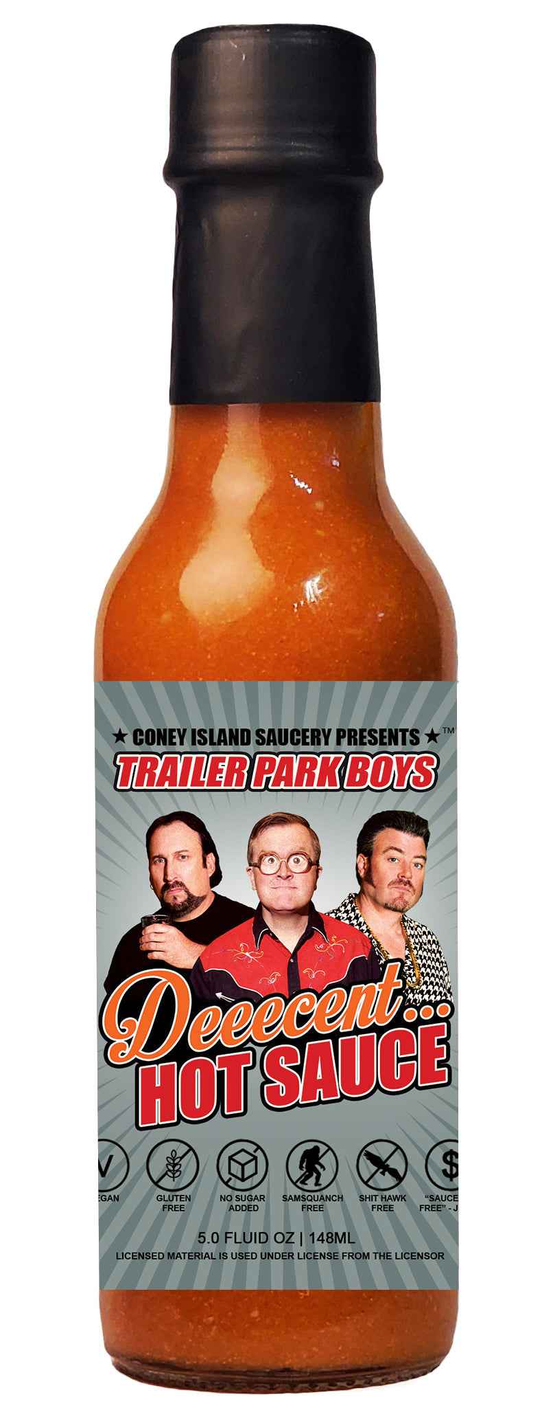 Trailer Park Boys Deeecent Hot Sauce – Louisiana Garlic 5oz