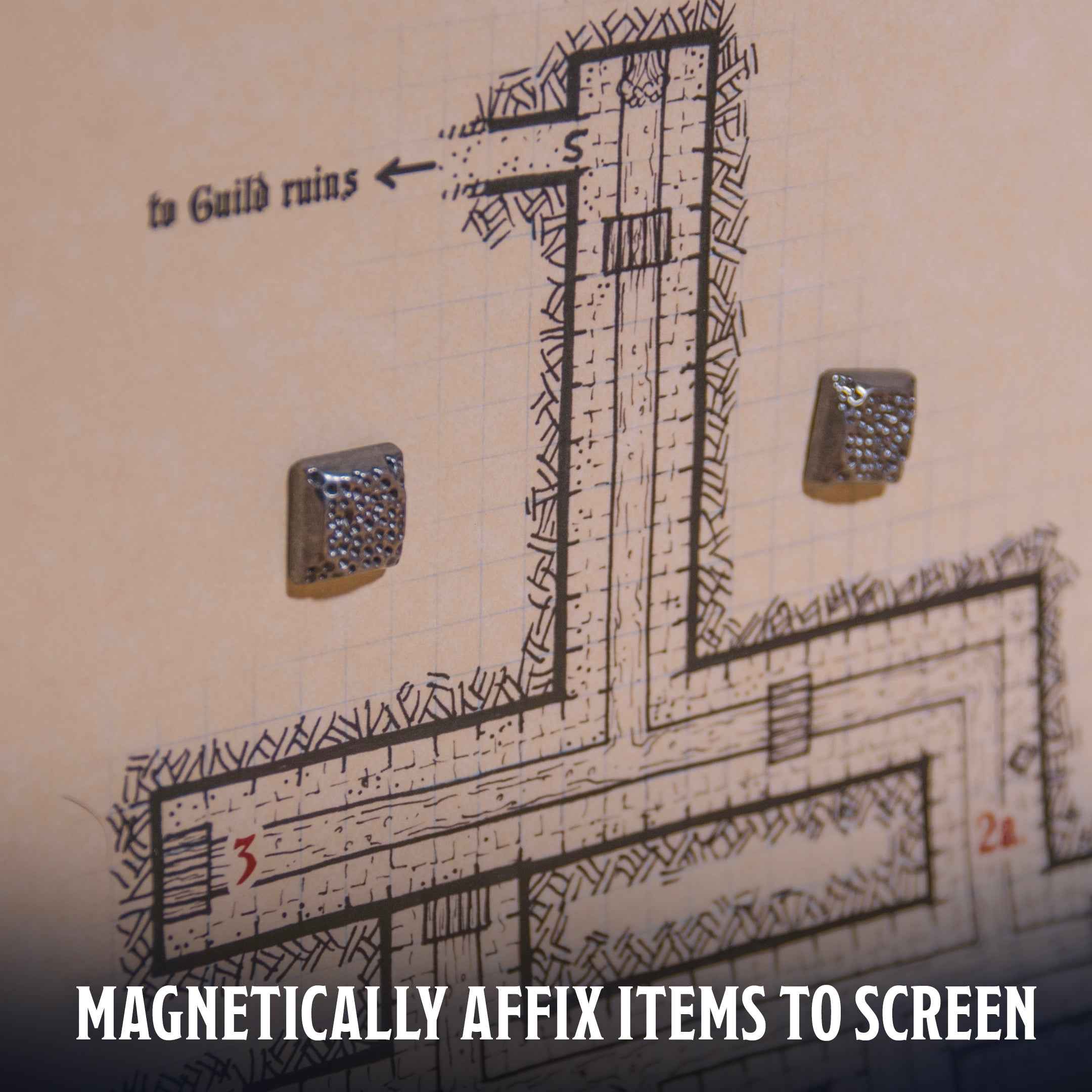 Rivet Magnets - Strong Neodymium Hardware for Game Master Screen Accessories