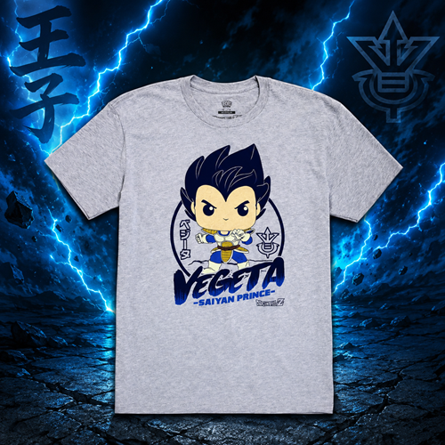 Funko Pop! Tees Dragon Ball Z Vegeta Saiyan Prince T-Shirt  LIMITED EDITION