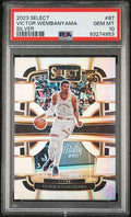 Graded 2023 Panini Select Victor Wembanyama #87 Silver Rookie RC Basketball Card PSA 10 Gem Mint