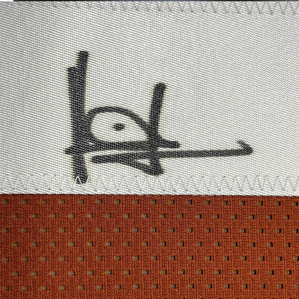 Framed Autographed/Signed Vince Young 35x39 Texas Orange College Football Jersey JSA COA
