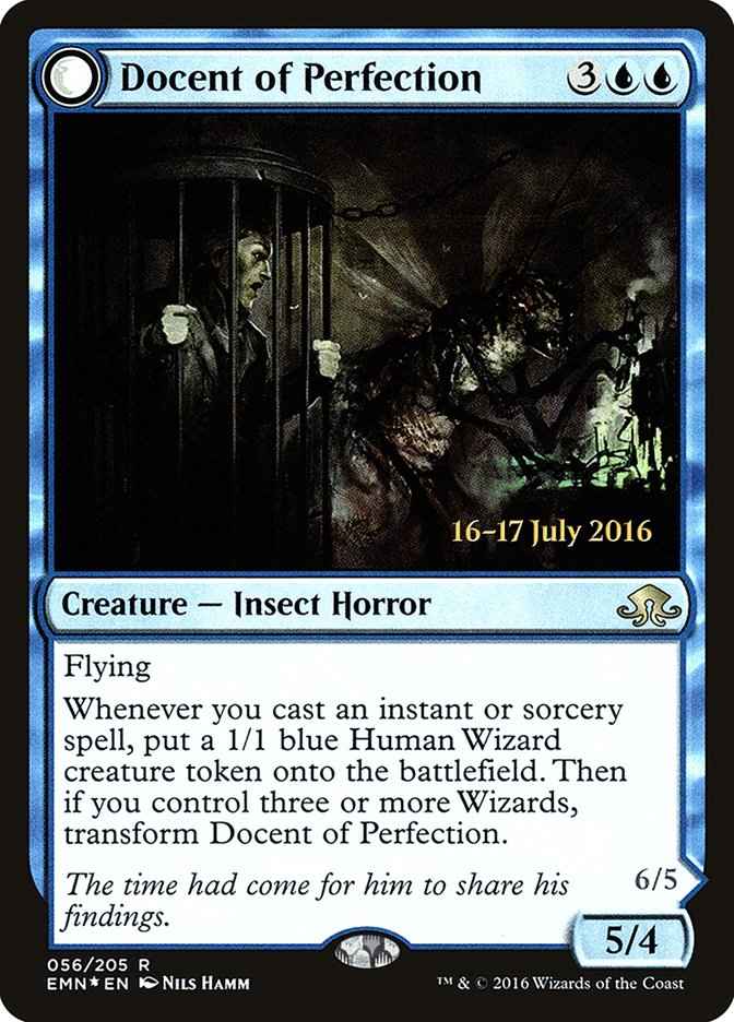 Docent of Perfection // Final Iteration (PRE-56S) - Eldritch Moon Promos: (mooneldrazidfc) Foil