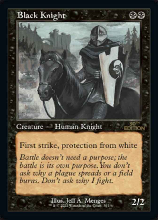 Black Knight (Retro Frame) (30A-391) - 30th Anniversary Edition
