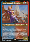Zara, Renegade Recruiter (CMR-614) - Commander Legends Etched Foil