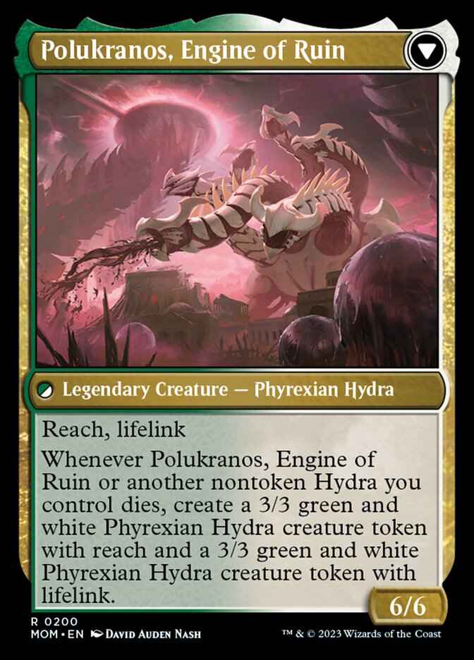 Polukranos Reborn // Polukranos, Engine of Ruin (MOM-200) - March of the Machine Foil