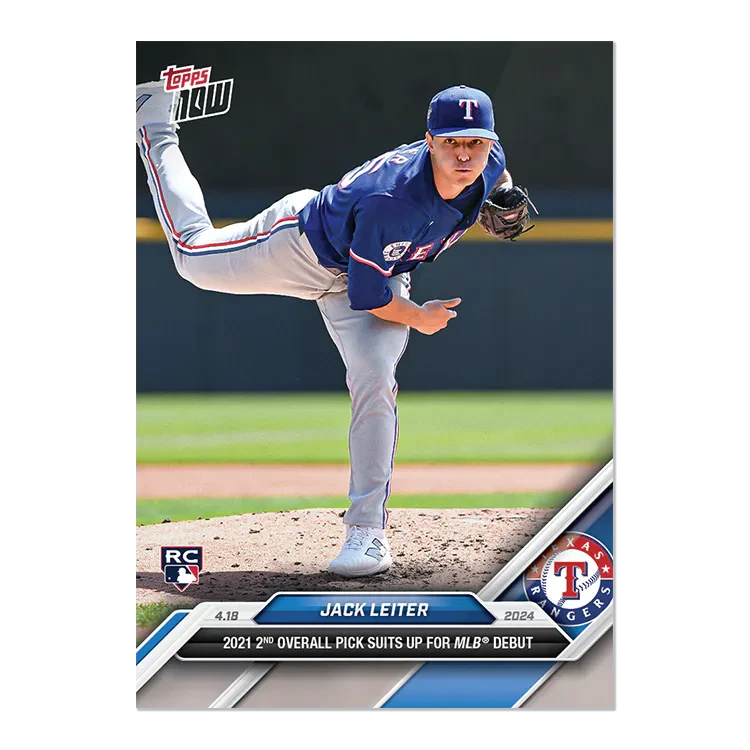 2024 Topps Now Jack Leiter #94 Rookie RC Baseball Card