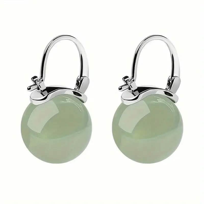 Artificial Jade Temperament Earrings