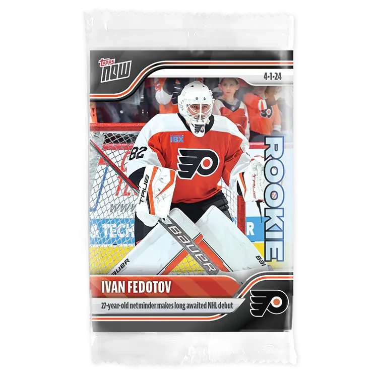 2023 Topps Now Ivan Fedotov #162 Stickers Rookie RC Hockey Card