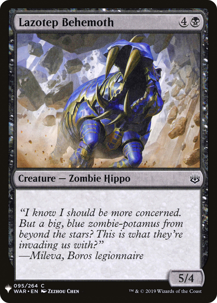 Lazotep Behemoth (LIST-WAR-95) - The List