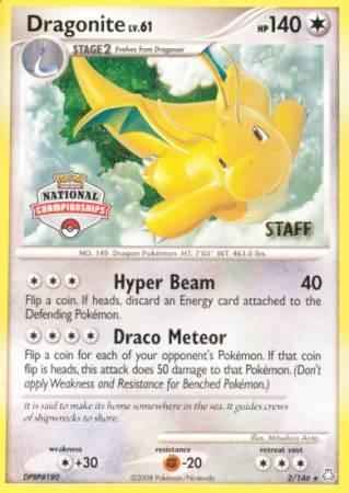 Dragonite (2/146) (National Championship Staff) [Diamond & Pearl: Legends Awakened]