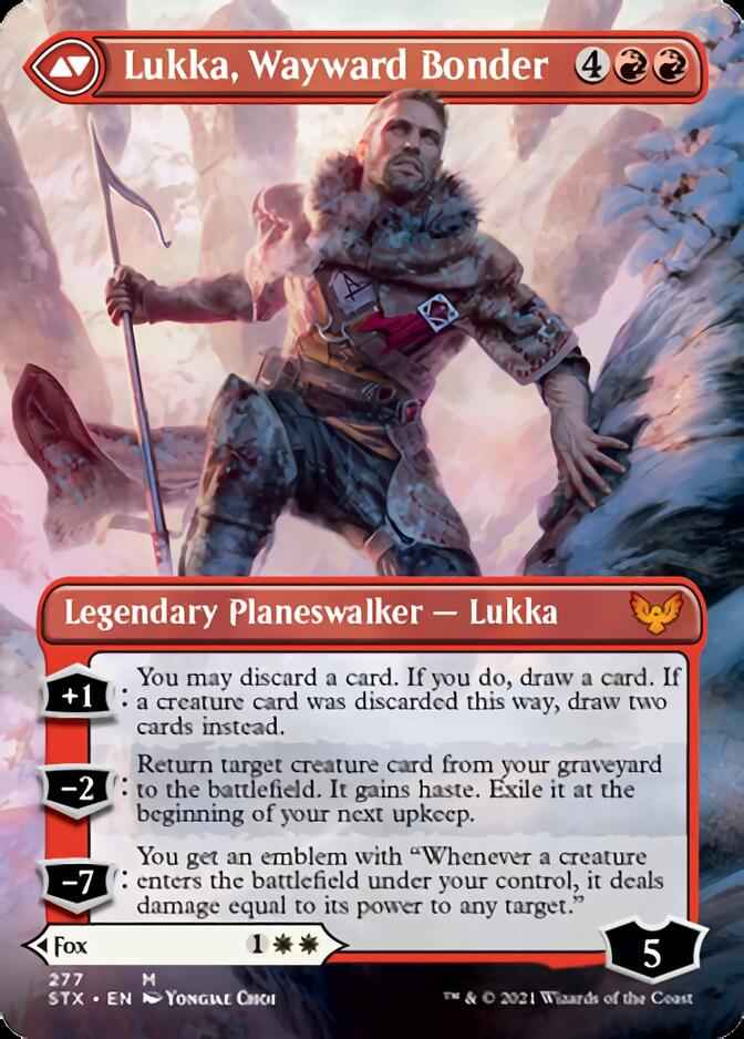 Mila, Crafty Companion // Lukka, Wayward Bonder (STX-277) - Strixhaven: School of Mages (Borderless)
