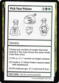 Pick Your Poison (CMB1-097) - Mystery Booster Playtest Cards 2021