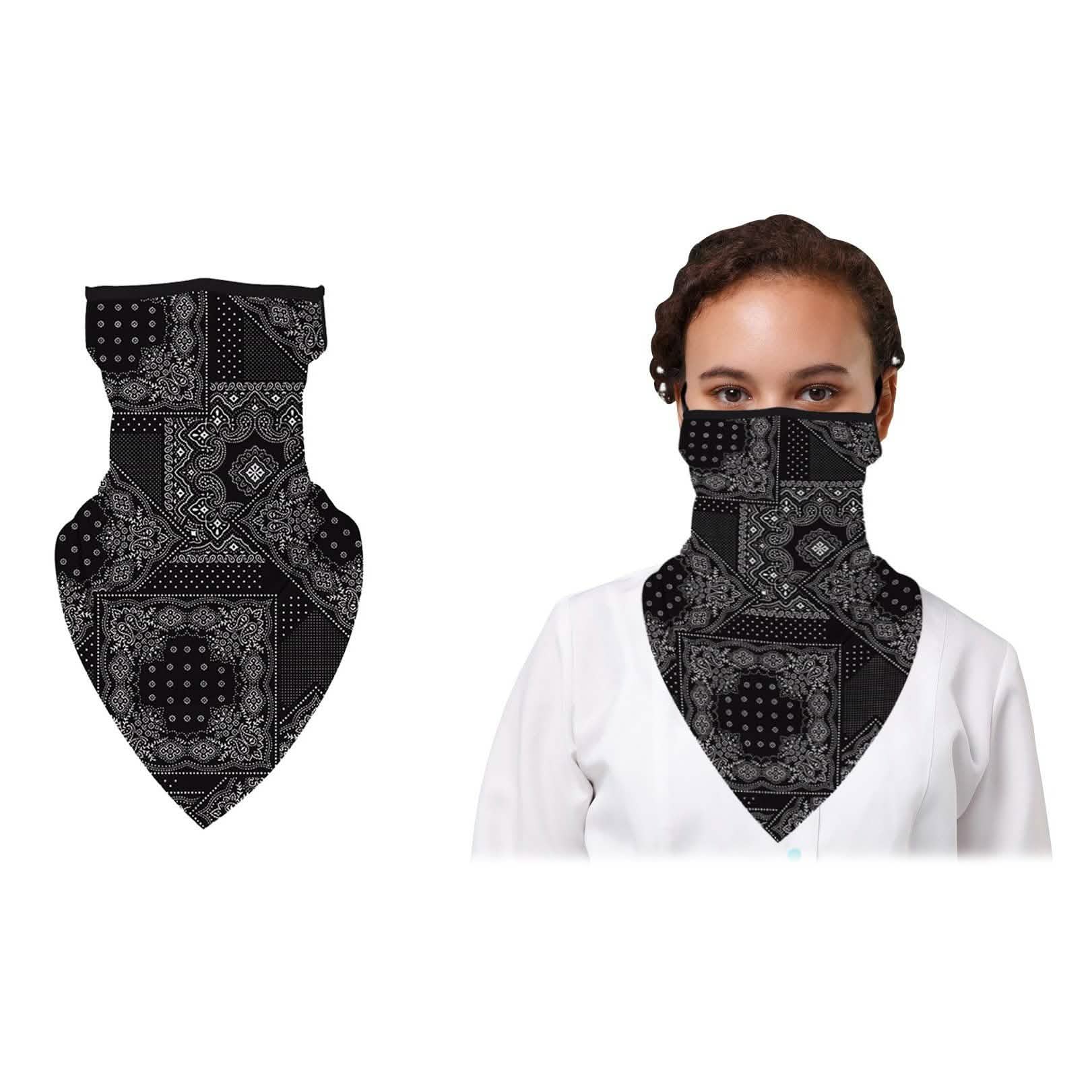 Balaclava Face Mask Neck Gaiter with Earloop for Men and Women