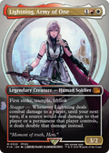 Lightning, Army of One (FIN-320) - FINAL FANTASY (Borderless) Foil