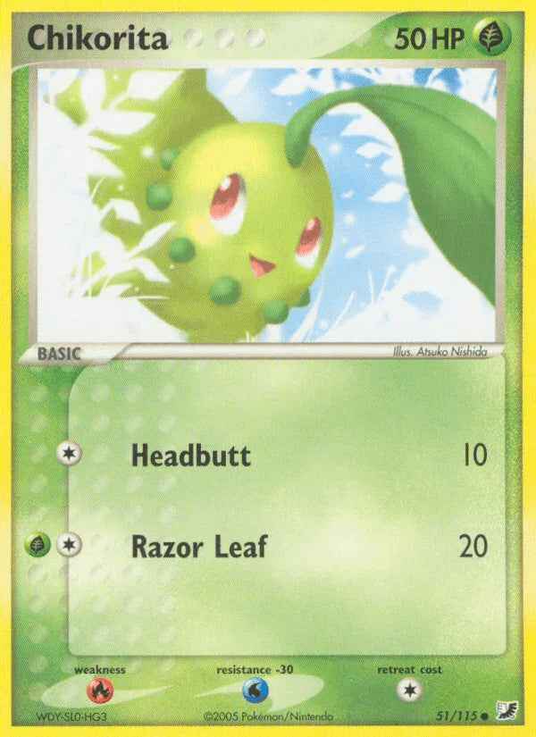 Chikorita (51/115) [EX: Unseen Forces]