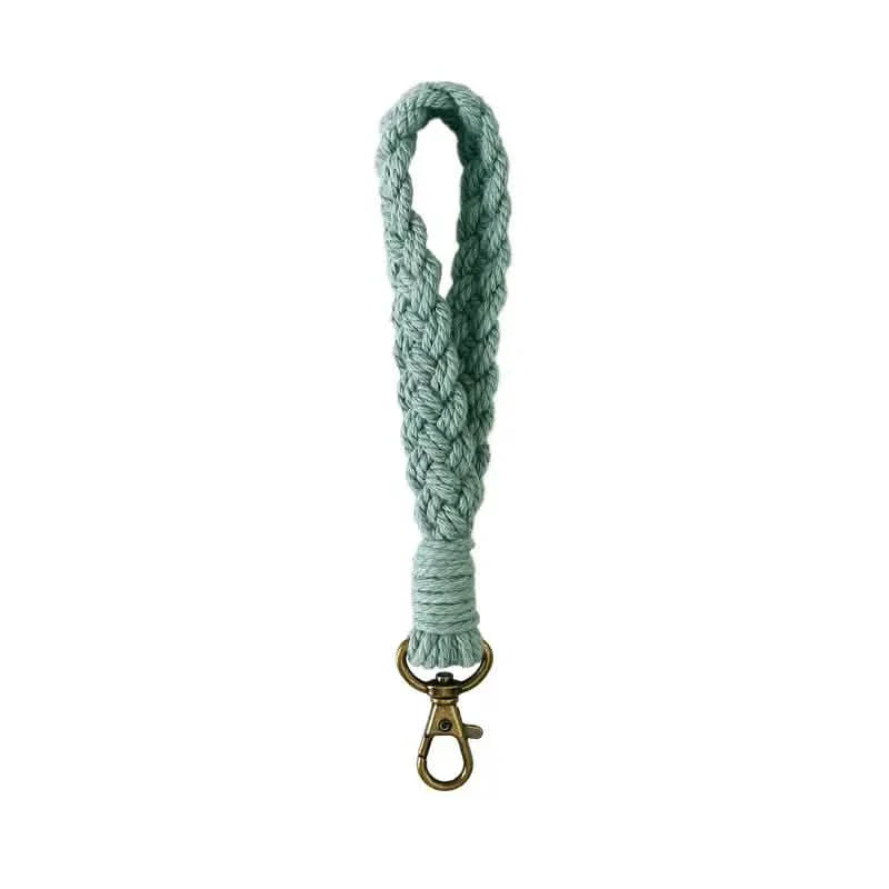 Boho Handmade Wristlet Bracelet Keyring