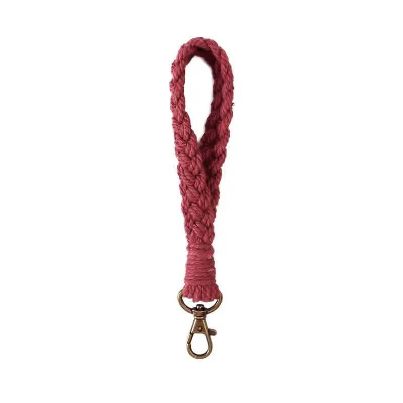 Boho Handmade Wristlet Bracelet Keyring