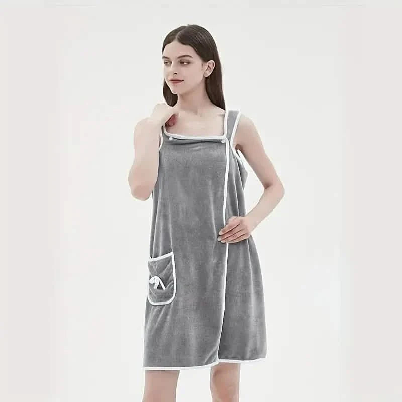Bowknot Wearable Bath Towel for Adults