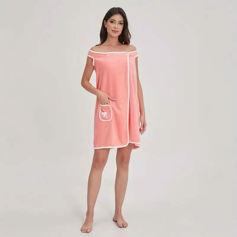 Bowknot Wearable Bath Towel for Adults