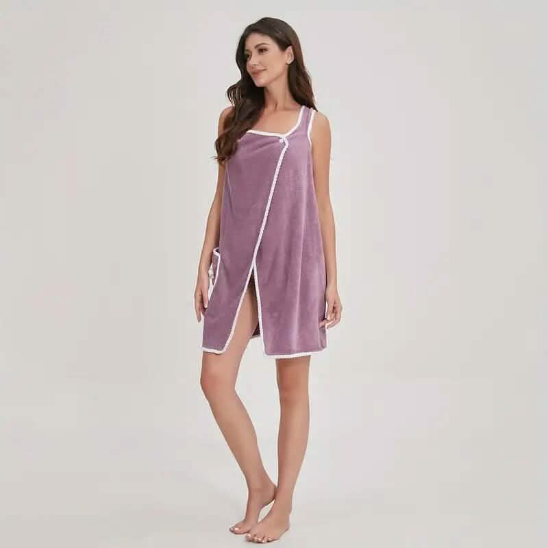 Bowknot Wearable Bath Towel for Adults